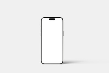 Wall Mural - Smartphone mockup front view angle blank