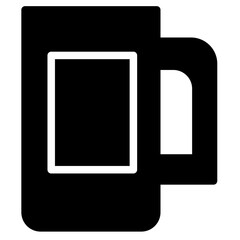 Sticker - Coffee Cup Winter Glyph Icon