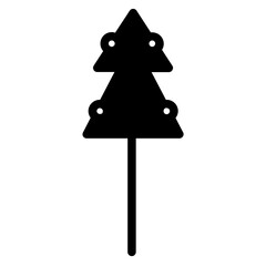 Sticker - Winter Nature Tree Glyph Icon