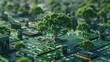 © Johannes - trees are growing in from circuit boards, Generative AI, clean energy, renewable energy, green technology, sustainable design