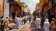 © Witri - A Busy Street Market in Morocco