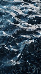 Wall Mural - Water Ripples on Pond Texture Background, 4K hyperrealistic photo