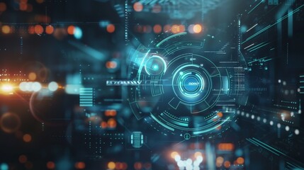 Abstract Futuristic Technology Interface