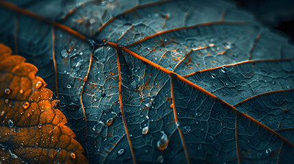 Wall Mural - closeup shot of a leaf