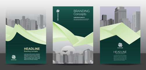 Wall Mural - template vector design for brochure, annualreport, corporate presentation, portfolio, flyer, layout 