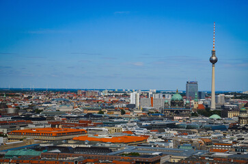 Wall Mural - Panorama of Berlin, view from the Panorama punkt. 