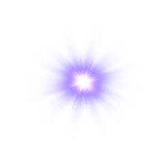 purple bright shiny flash. glow star burst