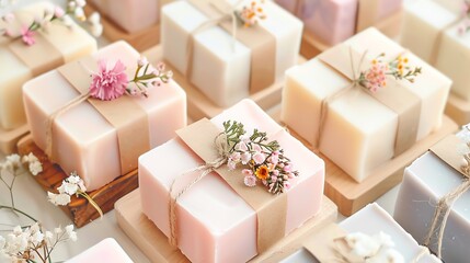 Beautifully wrapped handmade soaps with personalized tags, handmade soap, perfect for a special souvenir