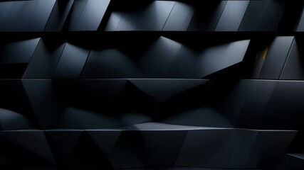 Wall Mural - Abstract Geometric Black Background