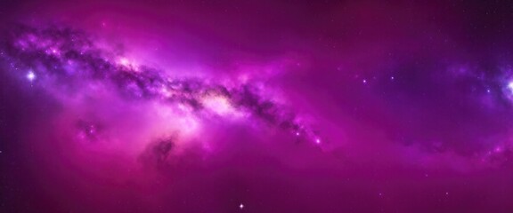 Galaxy Background with Brown and Purple Nebula