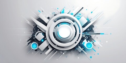 abstract technology background with circles