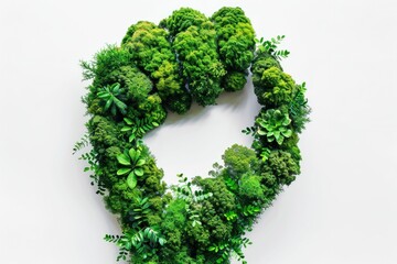 Sustainable Power A Fist of Green Plants Symbolizing EcoFriendly Environment and Nature Preservation