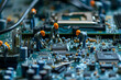 © shahnaz - Mini workers are working on a circuit board