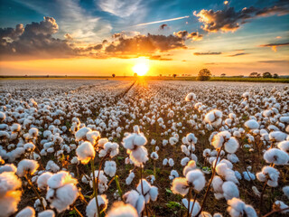 sunset over the field, landscape, cotton, water, blue, sea, summer, agriculture, winter, plant, lake, grass, bird, beautiful, meadow