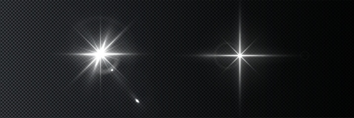 flash, realistic highlights, glowing effects, camera light, sunlight reflection, stars, isolated hig