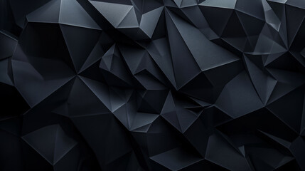 Black polygonal business background, with edges texture