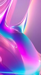 Wall Mural - Pastel abstract effect background Pastel purple pink teal blue colors lights Diffraction and glow lens flare and reflections A holographic rainbow iridescent gradient abstract background video 4k anim