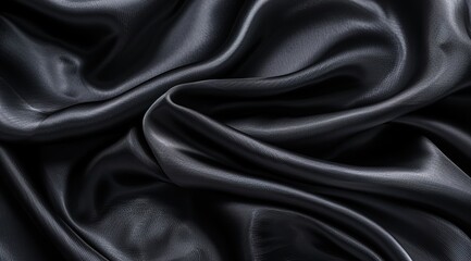 Canvas Print - black silk background