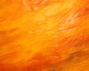 Sticker - orange oil paint background