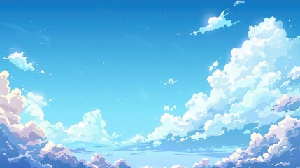 Wall Mural - Sky background with clouds