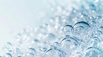 Poster - Abstract Water Bubbles Background