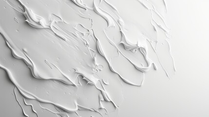 Wall Mural - A white background with a white line that looks like paint