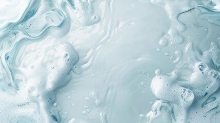 Wall Mural - the image is of a body of water with bubbles and foam