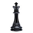 © NT clip art only - a single one black chess queen cut out