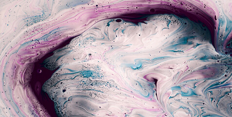 Wall Mural - Fluid Finesse: Unveiling the Intricate Allure of Liquid Art in Oil Paintings
