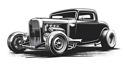 Poster - america car hot rod