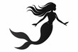 © Trendy CraftSVG  - Silhouette of mermaids, mermaid tail, shells and starfish vector illustration.