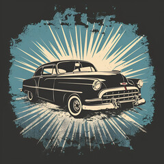 Wall Mural - america car hot rod