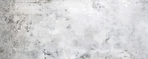 Wall Mural - Abstract grunge white concrete wall texture background, grey marble stone surface banner.