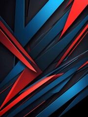 Abstract red and blue cyber slash geometric layer overlap design modern futuristic technology background