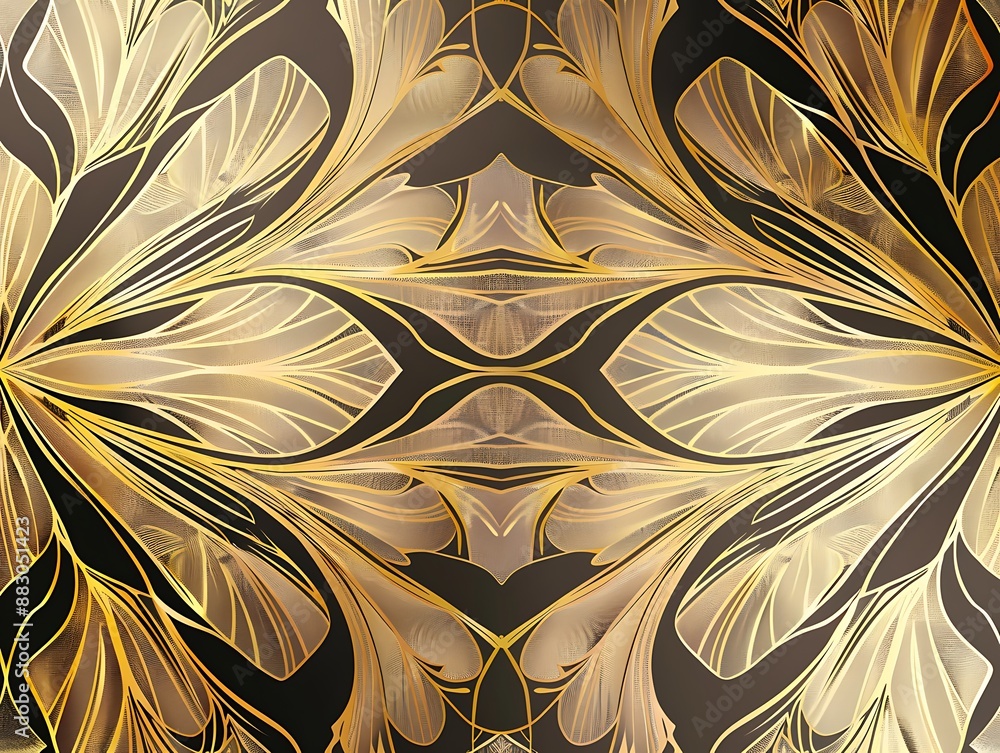 Luxury golden wallpaper. Art Deco Pattern, Vip invitation background ...