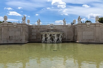 Wall Mural - The Shell Fountain (Muschelbrunnen) in the public Belvedere Garden, Vienna