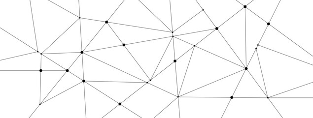 Fototapete - Plexus network link connect lines and dots background template. Technology data transfer server global system graphic vector.	
