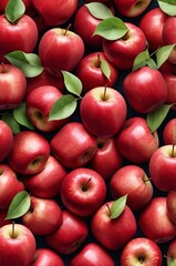 Wall Mural - red apples theme background for banner or invitation card illustration art design