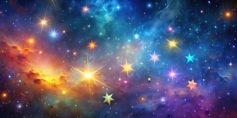 Wall Mural - Beautiful and breathtaking galaxy background filled with colorful stars , galaxy, stars, space, universe, astronomy