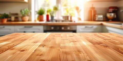 Wall Mural - Wooden Kitchen Table