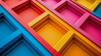 Wall Mural - Abstract Geometric Colorful Background