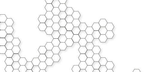 Abstract background with honeycombs seamless pattern hexagon. Abstract background with lines. Modern simple style hexagonal graphic concept. Background with hexagons.