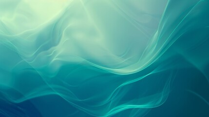 Poster - A smooth gradient background transitioning from deep blue to light turquoise, creating a calming effect.