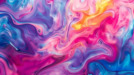 Fototapete - An abstract background with swirling colorful paint patterns, creating a vibrant artistic look.