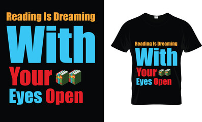 Wall Mural - national book lovers day t shirt design 269.eps