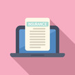 © anatolir - Laptop displaying insurance policy document, suggesting online insurance purchase or management