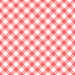 Wall Mural - gingham seamless pattern.checkered tartan plaid repeat pattern in red.geometric vector illustration 