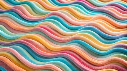 Wall Mural - Abstract colorful wavy stripes texture