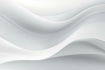 Wall Mural - a serene abstract background featuring flowing white and light gray waves with a soft luxurious text