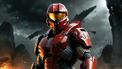 The Spartan's Courage Amidst Chaos on Halo Reach